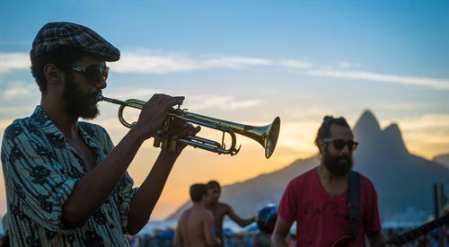 Muzycy grający bossa novę w Rio de Janeiro