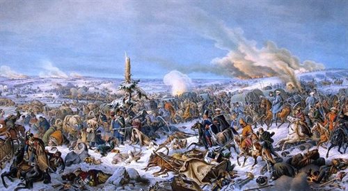 Bitwa nad Berezyną, obraz Petera von Hessa