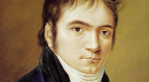 Christian Horneman, Portret Ludwiga van Beethovena, 1803 (fragm.)