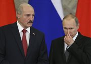 Władimir Putin i Aleksander Łukaszenka, podczas posiedzenie Najwyższej Rady Państwowej Państwa Związkowego Rosji i Białorusi, 3 marca 