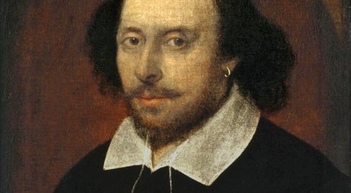 A portrait of William Shakespeare by artist John Taylor