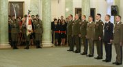 Uroczystość wręczenia awansów generalskich w Pałacu Prezydenckim 