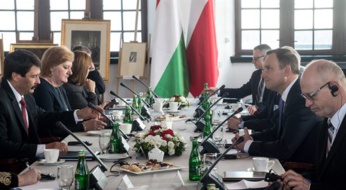 Prezydenci Węgier i Polski mają wspólną wizję UE