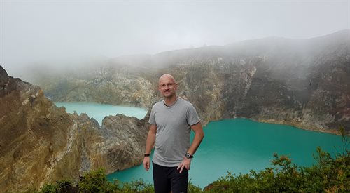 Tomasz Gorazdowski na indonezyjskiej wyspie Flores