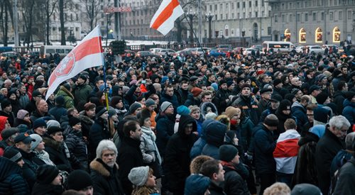 Białoruś:  Marsz Oburzonych Białorusinów w Mińsku, 17 lutego
