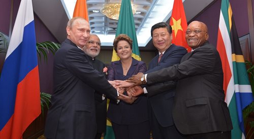 Przywódcy państw grupy BRICS podczas spotkania w 2014 roku