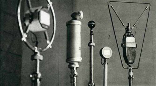 Mikrofony radiowe z lat 30-tych