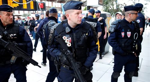 Francuska policja Zdjęcie ilustracyjne