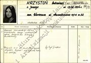 Karta: Antonina Krzysztoń, SKS Warszawa