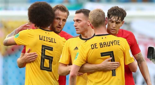 Piłkarze Belgii i Anglii