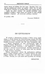 Komentarz Krzysztofa Pomiana