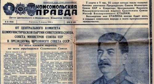 Oficjalna informacja o śmierci Stalina