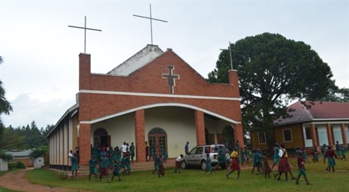 Misja franciszkańska w Kakooge w Ugandzie.