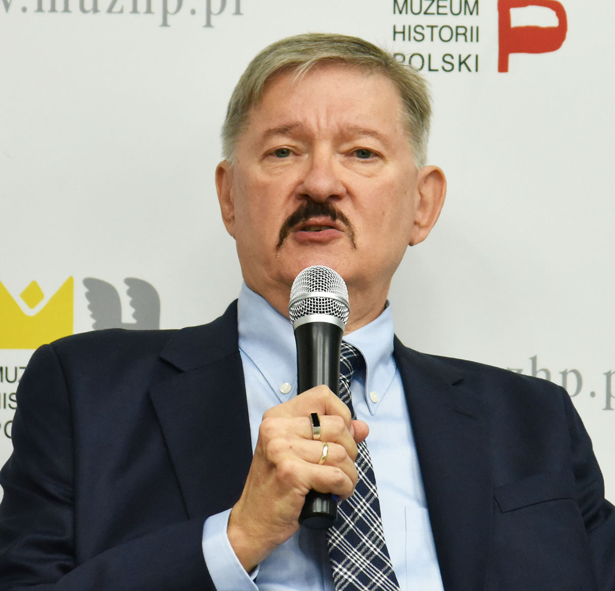 Prof. John Micgiel podczas promocji książki w Muzeum Historii Polski