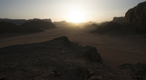 Pustynia Jordanii, zdjęcie ilustracyjne