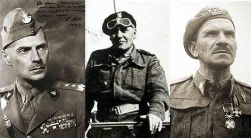 Generałowie Władysław Anders, Stanisław Maczek i Stanisław Sosabowski. Wszyscy po wojnie zostali pozbawieni obywatelstwa przez komunistyczne władze Polski.