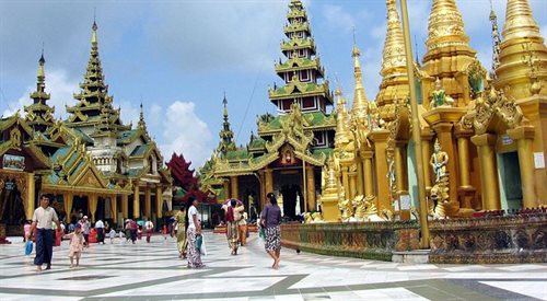 Świątynia Shewagon w mieście Rangun