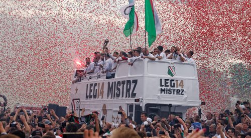 Legia Warszawa z tytułem mistrza Polski w 2018 roku