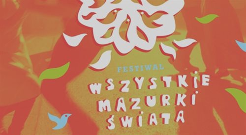 Fragment plakatu zapowiadającego festiwal Wszystkie Mazurki Świata