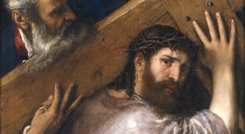 Chrystus niosący Krzyż. Fragment obrazu Tycjana
