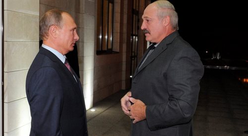 Władimir Putin i Aleksander Łukaszenka podczas spotkania w Soczi 16 września