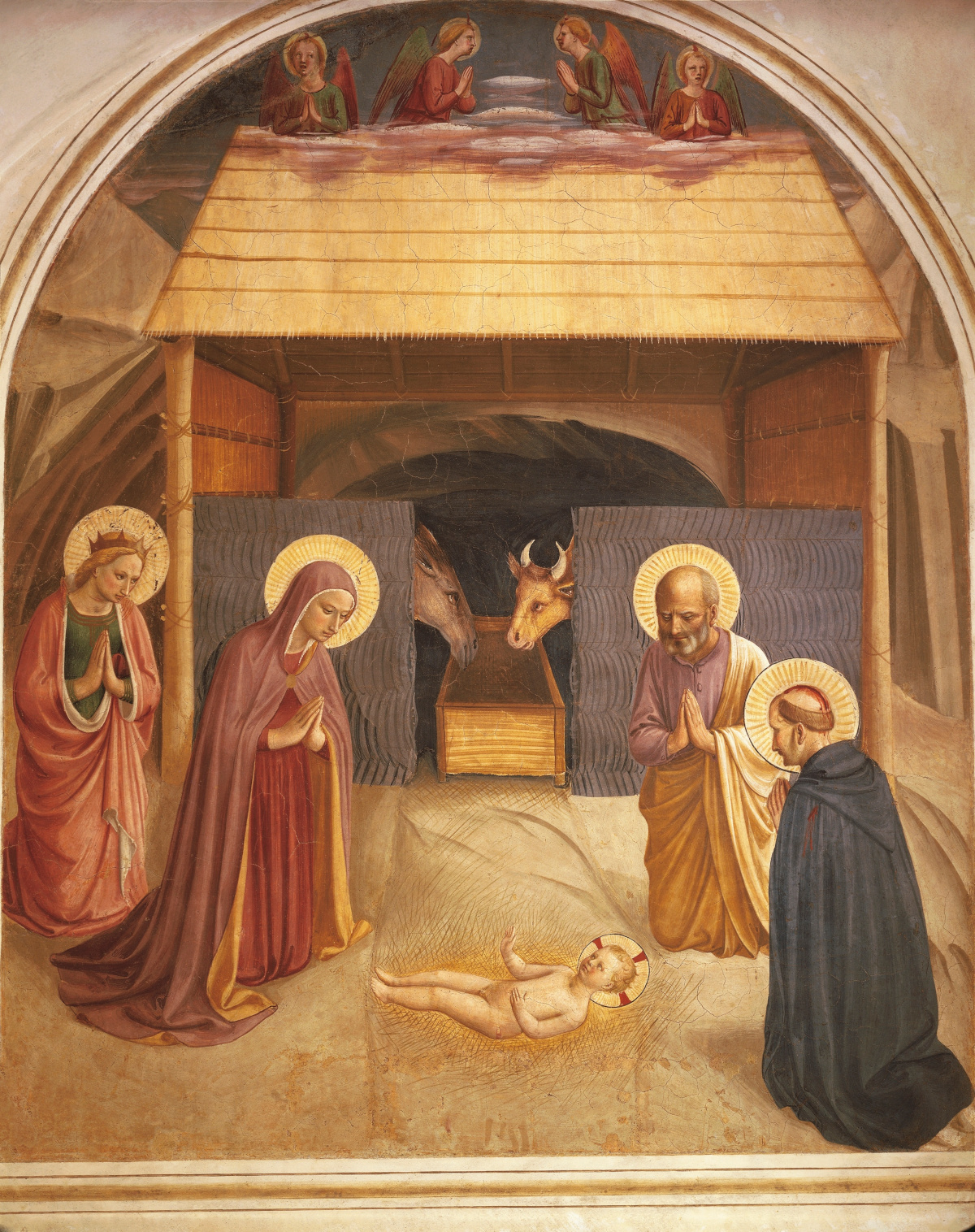 Fra Angelico, fresk "Narodziny Pańskie", 1437-1445. Fot. G. Dagli Orti/De Agostini/Forum