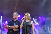 Marta Januszewska i Roman Czejarek na scenie