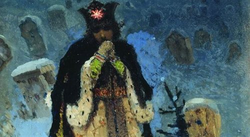 fragment obrazu Carewna Michaiła Niestierowa, jednego z ulubionych malarzy Wasilija Rozanowa