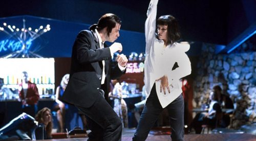 Uma Thurman i John Travolta. Kadr z filmu Pulp fiction, reż. Quentin Tarantino