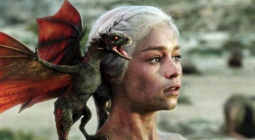 Daenerys Targaryen, jedna bohaterek serialu Gra o Tron realizowanego przez telewizję HBO