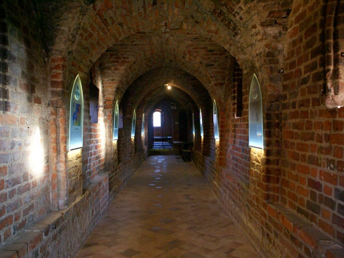 Wnętrza zamku krzyżackiego w Toruniu