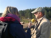 Dyrektor poznańskiego zoo Lech Banach i Sylwia Zadrożna