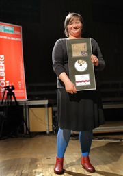 Trzecią nagrodę otrzymały ex aequo: Stowarzyszenie Dziedzictwo Podlasia i Julita Charytoniuk (na zdj.) za ukazanie specyfiki pogranicza kulturowo-wyznaniowego na  płycie 