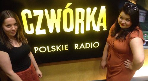 Justyna Tylczyńska i Klaudia Ziemiańska w studiu Czwórki
