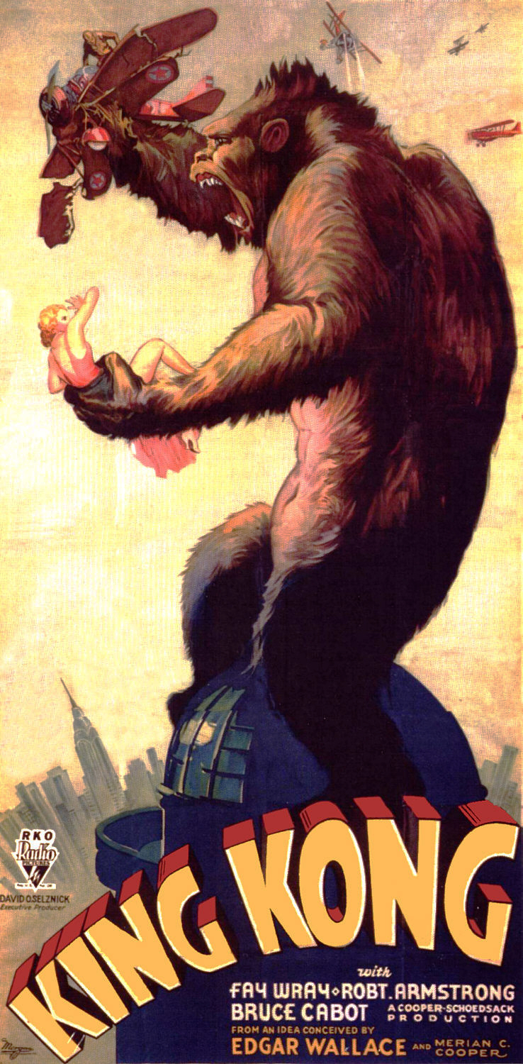 Plakat do filmu "King Kong" z 1933 roku