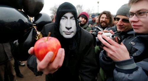 Protest przeciwko agresji na Krym w Sankt Petersburgu