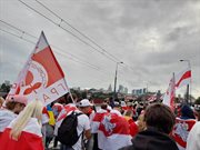 Marsz Białorusinów w Warszawie