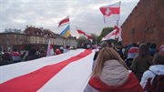 Marsz Czarnobylski w Warszawie, 26.04.2023. Po raz pierwszy białoruski 