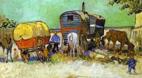 Vincent van Gogha, Obóz cygański koło Arles, 1888