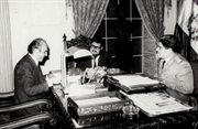 Z prezydentem Boliwii gen. Juanem Torresem, La Paz 1970