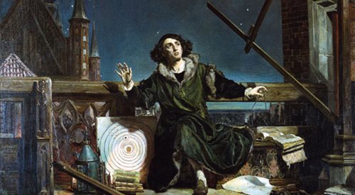 Obraz Jana Matejki Astronom Kopernik, czyli rozmowa z Bogiem z 1871 roku