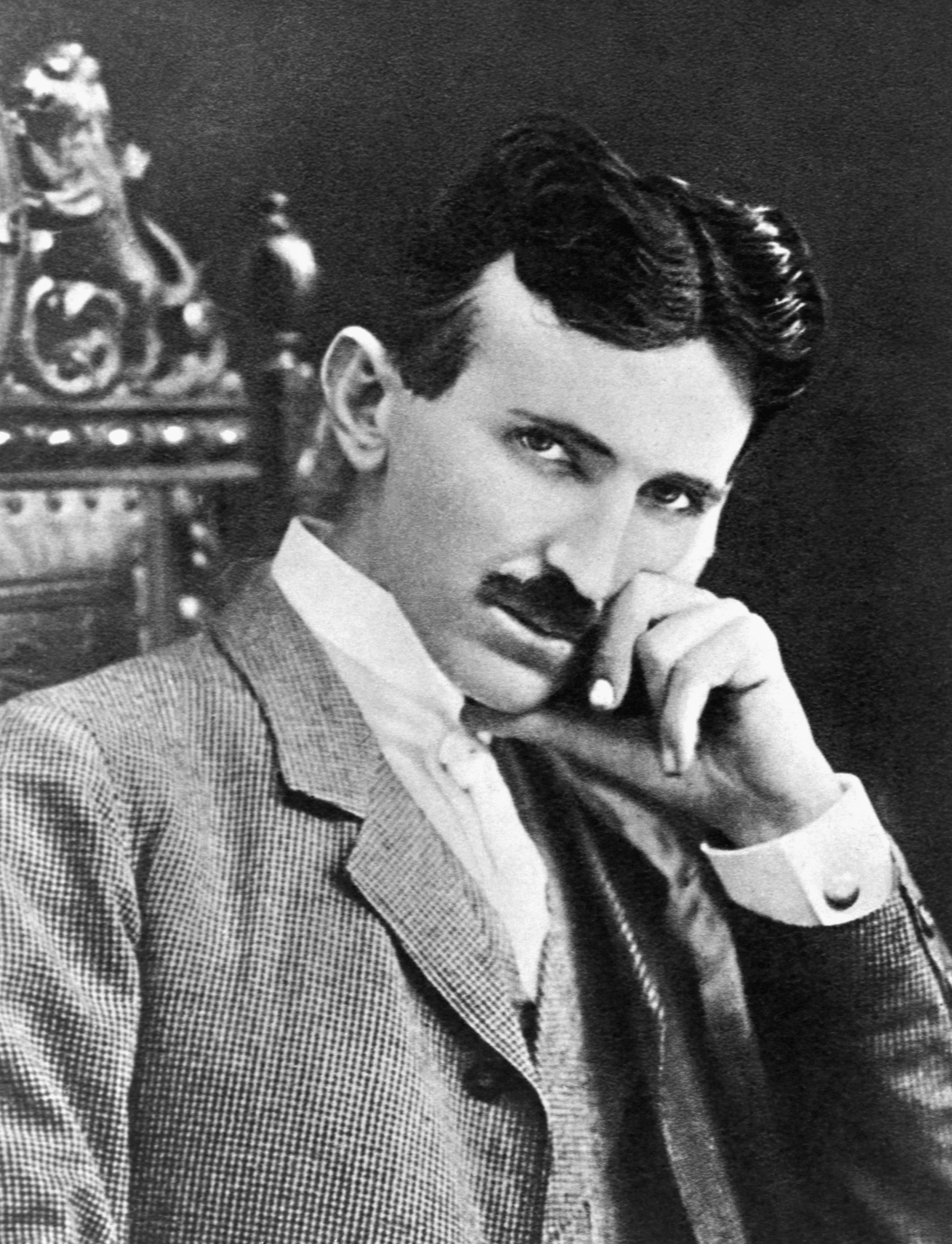Nikola Tesla w wieku 40 lat w 1896 roku; Wikimedia Commons/dp