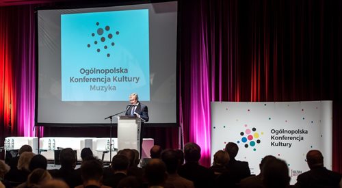 Wicepremier, minister kultury Piotr Gliński podczas otwarcia Ogólnopolskiej Konferencji Kultury,  Wrocław, 04.09.2017