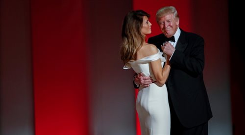 Prezydent Donald J. Trump i jego żona Melania