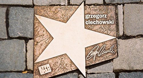 Gwiazda Grzegorza Ciechowskiego w Alei Gwiazd w Opolu
