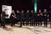 Wręczenie zespołowi Banda Nella Nebbia I nagrody 18. Konkursu Muzyki Folkowej 