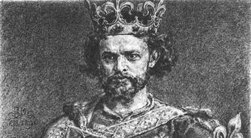 Ludwik Węgierski, szkic z cyklu Poczet królów i książąt polskich Jana Matejki