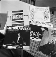 Okładki płyt analogowych (m.in.: z utworami Witolda Lutosławskiego i Franciszka Liszta) wyprodukowane w Łódzkiej Drukarni Akcydensowej, mieszczącej się przy ul. Piotrowskiej 110. Listopad 1969  