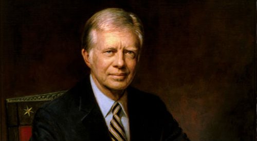 James Earl Jimmy Carter, oficjalny portret 39. Prezydenta Stanów Zjednoczonych, aut. Herbert E. Abrams (1982), Wikipediadp