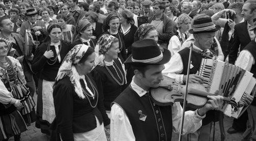Kazimierz nad Wisłą, XIX Festiwal Kapel i Śpiewaków Ludowych, 1980 r.